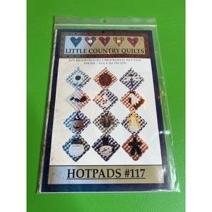 Hot pads #117 Applique Pattern by Little Country Quilts‎ NEW